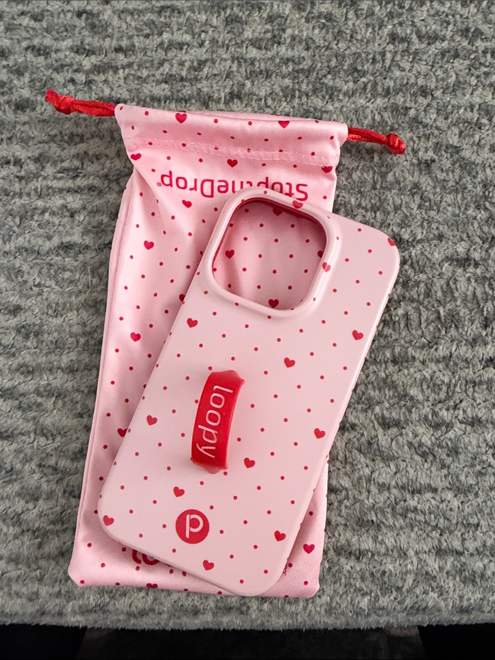 Loopy iPhone 14 Pro case valentines hearts